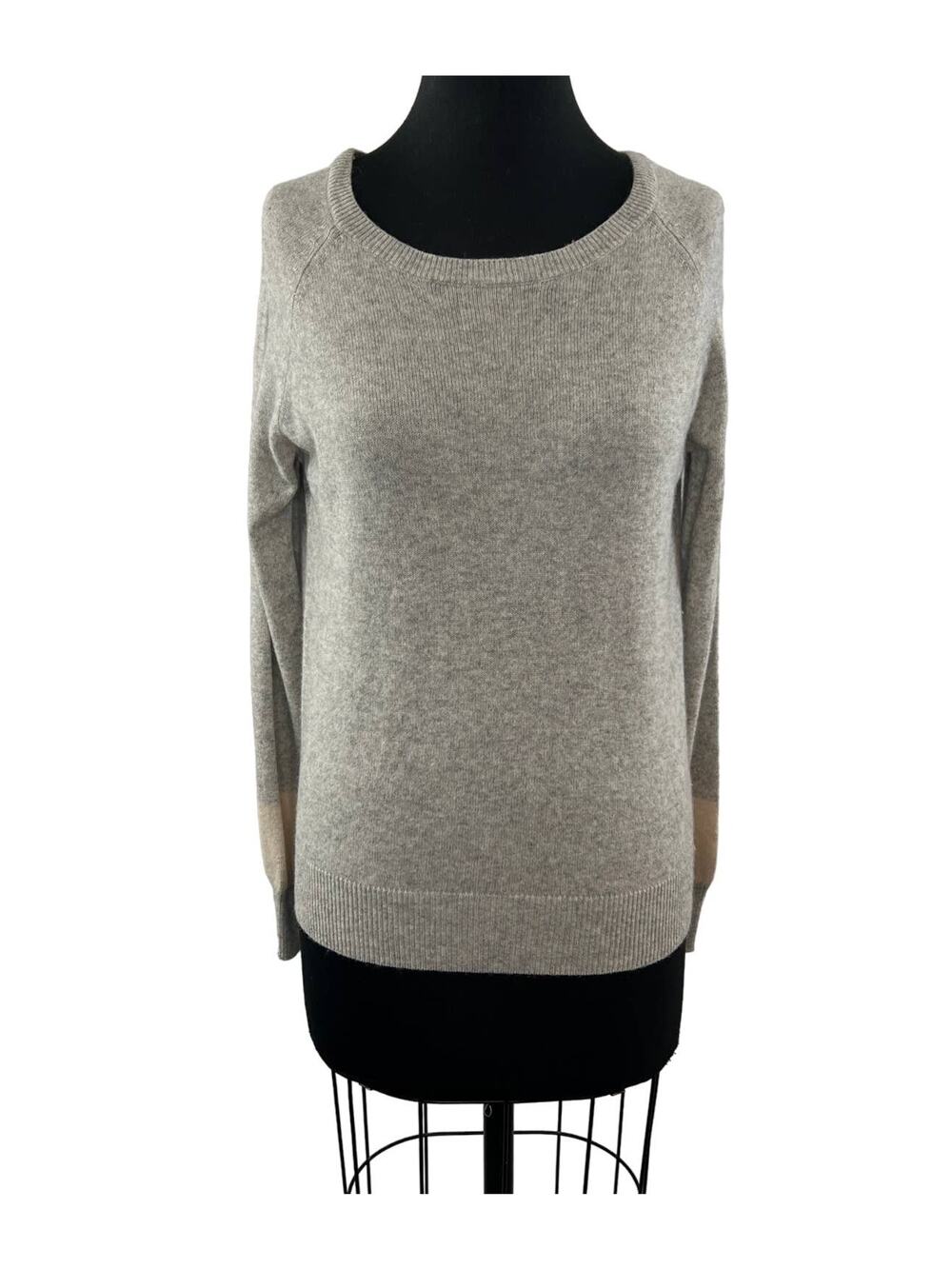 REPEAT Silver Edition Heather Gray S Sweater Cashmere Round Long Sleeve Pullover